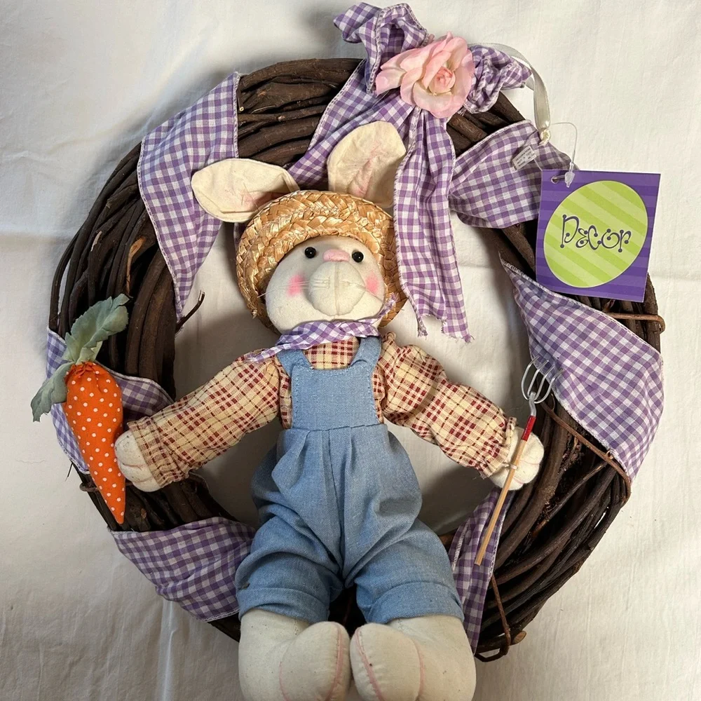 NWT Spring/Easter Bunny Wreath